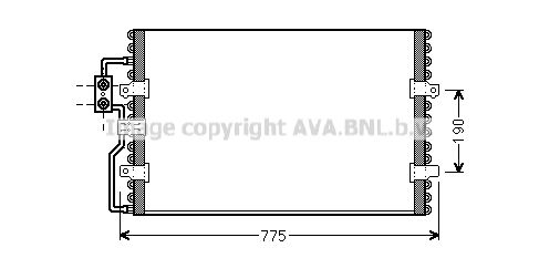 AVA QUALITY COOLING Lauhdutin, ilmastointilaite CN5093